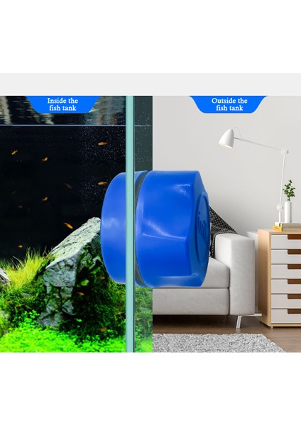 Siyah Stil Akvaryum Temizlik Araçları Manyetik Cam Yosun Temizleyici Süpürge Süpürge Temizleyici (Yurt Dışından) fırsatları