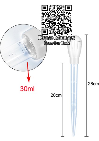 30ML Beyaz Stil 30ML 50ML Pipet Akvaryum Temizleyici Pompası Balık Tankı Sifon Su Değişim Aracı Bbq Tüpü Temizlik Taşıma Manuel Damlatıcı Temizleyici (Yurt Dışından)
