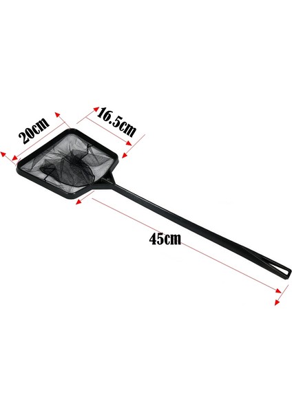 Xl Tarzı Uzun Saplı Kare Akvaryum Balıkçılık Ağı Yüzen Nesneler Için Land Net - Ürün Avcı Ağı Balıkçılık Çubuğu Kurutucu El Ağı (Yurt Dışından)