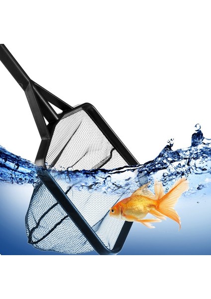 Xl Tarzı Uzun Saplı Kare Akvaryum Balıkçılık Ağı Yüzen Nesneler Için Land Net - Ürün Avcı Ağı Balıkçılık Çubuğu Kurutucu El Ağı (Yurt Dışından) modelleri