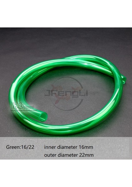 Yeşil 16 22MM Stili 1m Akvaryum Su Değiştirme Borusu Filtre Kova Giriş ve Çıkış Su Hortumu Şeffaf Yeşil Silikon Su Borusu Balık Tankı (Yurt Dışından)