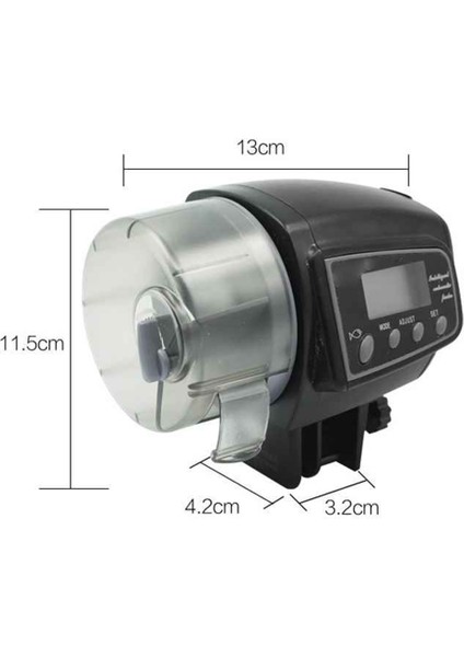 AF2005D Stili Akvaryum Balık Tankı Havuz Duvara Monte LCD Ekran Zamanlama Otomatik Balık Yem Dispanseri Balık Akvaryum Aksesuarları (Yurt Dışından)