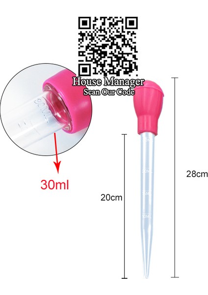 30ML Pembe Stil 30ML 50ML Pipet Akvaryum Temizleyici Pompası Balık Tankı Sifon Su Değişim Aracı Bbq Tüpü Temizlik Taşıma Manuel Damlatıcı Temizleyici (Yurt Dışından)