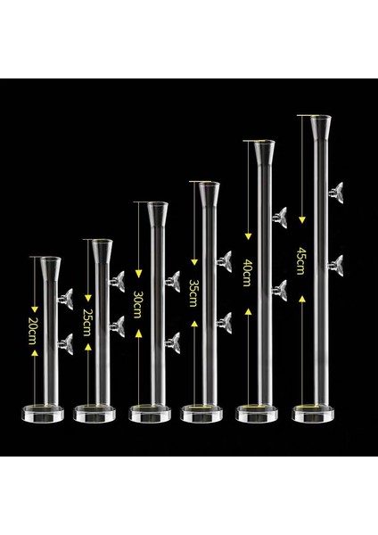 40CM Tarzı Borosilikat Cam Karides Yemleme Tüpü Akvaryum Karides Yemleme Tabak Yem Tepsisi Balık Tankı Akvaryum Aksesuarları ile Kase (Yurt Dışından) fırsatları
