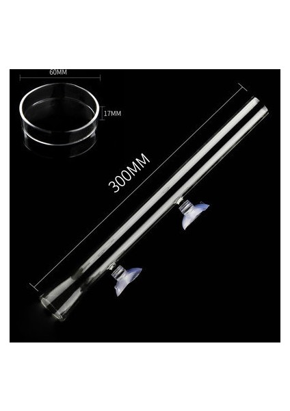 300MM Tarzı Akvaryum Camı, Şeffaf Karides Tüpü Yemlik ve Yuvarlak Güvenlik Plakası, Çeşitli Özellikler ve Akvaryum Malzemeleri (Yurt Dışından)