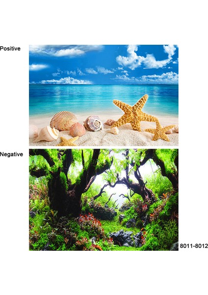 8007-8008 Stili 50X80CM 3D Sticker Poster Akvaryum Dekorasyon Arka Plan Boyama Balık Tankı Süsü Su Manzarası Okyanus Deniz Bitkileri Arka Plan Aksesuarları (Yurt Dışından) indirimleri