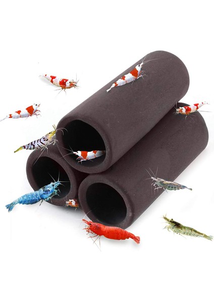 D Stili Seramik Karides Sığınak Evi Akvaryum Dekorasyonu Küçük Karides Yuva Yerleşim Tüpü Süslemesi (Yurt Dışından) fiyatları