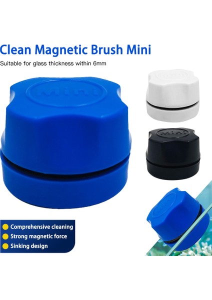 Siyah Stil Akvaryum Balık Tankı Manyetik Temiz Fırça Cam Yüzen Yosun Temizleyici Eğri Cam Temizleyici Sünger Aracı Pencere Temizleme Mıknatıs (Yurt Dışından) fırsatları