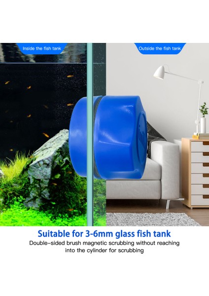 Siyah Stil Akvaryum Balık Tankı Manyetik Temiz Fırça Cam Yüzen Yosun Temizleyici Eğri Cam Temizleyici Sünger Aracı Pencere Temizleme Mıknatıs (Yurt Dışından) indirimleri
