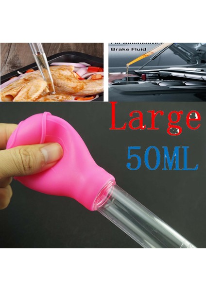 Büyük 50ML Pipet Dereceli Damlatıcı Baster Su Transfer Temizleyici Akvaryum Yiyecek (Yurt Dışından)
