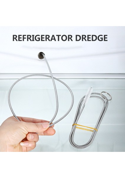 200CM Tarzı Buzdolabı Drenaj Fırçası Uzun Sap Paslanmaz Çelik Hortum Temizleyici Fırça Mutfak Drenaj Borusu Akvaryum Aksesuarları Çekici (Yurt Dışından) indirimleri