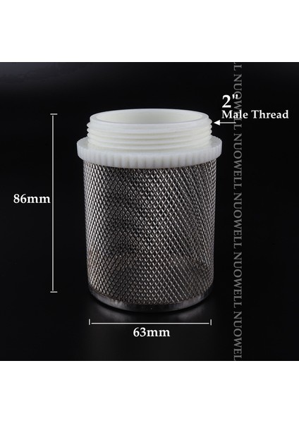 2 Inç Tarzı ~2 Konik Paslanmaz Çelik Filtre Akvaryum Balık Tankı Su Pompası Filtresi Kontrol Valfi Filtreler Sulama Mesh Ekranı (Yurt Dışından)