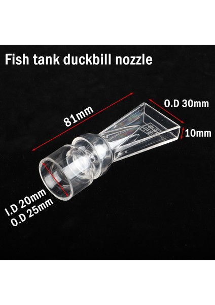 Tek Ördek Gagası Stili 1 Adet mm Akvaryum Balık Tankı Oksijenleme Pompası Derece Ayarlanabilir Ördek Gagası Su Çıkış Memesi Akvaryum Boru Bağlantısı (Yurt Dışından)