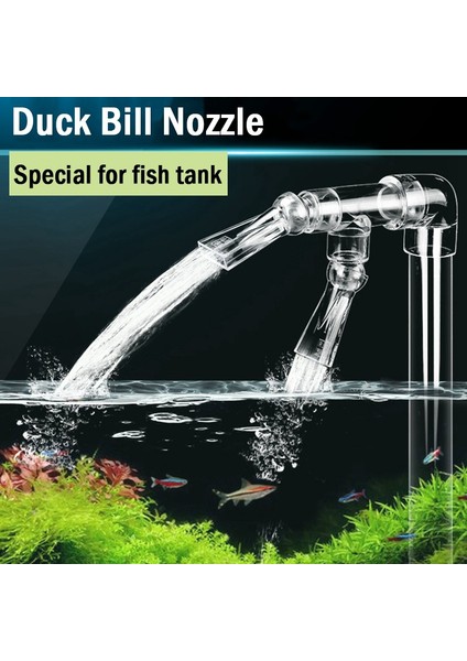 Tek Ördek Gagası Stili 1 Adet mm Akvaryum Balık Tankı Oksijenleme Pompası Derece Ayarlanabilir Ördek Gagası Su Çıkış Memesi Akvaryum Boru Bağlantısı (Yurt Dışından) modelleri