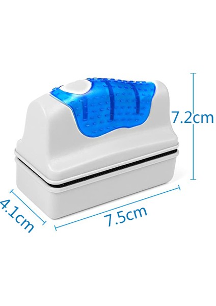 Beyaz Stil Yüzen Manyetik Akvaryum Balık Tankı Fırçaları Cam Pencere Yosunu Temizleyici Fırça Plastik Sünger Aksesuarları Araçları (Yurt Dışından)