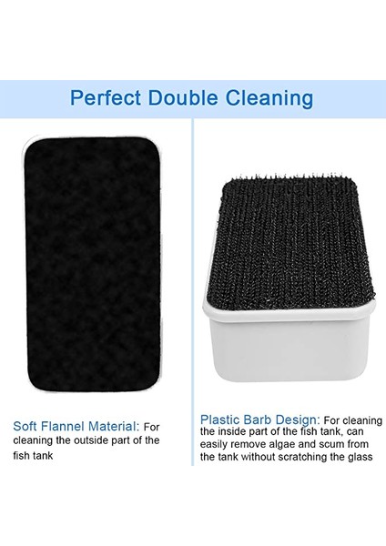 Beyaz Stil Yüzen Manyetik Akvaryum Balık Tankı Fırçaları Cam Pencere Yosunu Temizleyici Fırça Plastik Sünger Aksesuarları Araçları (Yurt Dışından) fırsatları