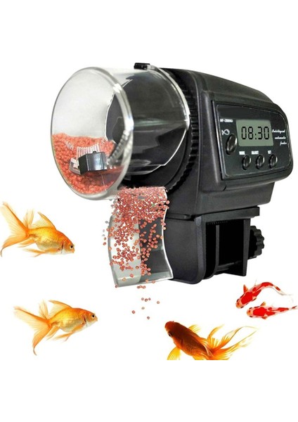 AF2003 Stili Akvaryum Balık Tankı Havuz Duvara Monte LCD Ekran Zamanlama Otomatik Balık Yem Dispanseri Balık Akvaryum Aksesuarları (Yurt Dışından) modelleri