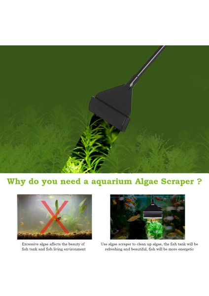 3'ü 1 Arada 65CM Stili 90CM Alüminyum Alaşımlı Yosun Temizleyici Paslanmaz Çelik Bıçaklı Aquascaping Sualtı Bitkileri Akvaryum Balık Tankı Temizleme Araçları (Yurt Dışından) fiyatları