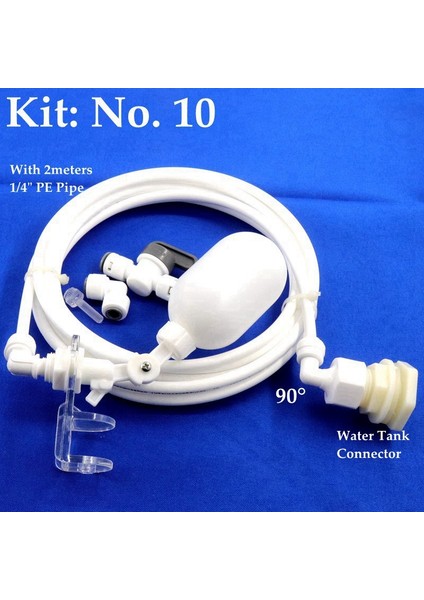 Kit No.10 Stili Akvaryum Balık Tankı Aksesuarları Otomatik Su Dolum Seti Yüzen Top Vana Terraryum Su Seviye Kontrolü (Yurt Dışından)