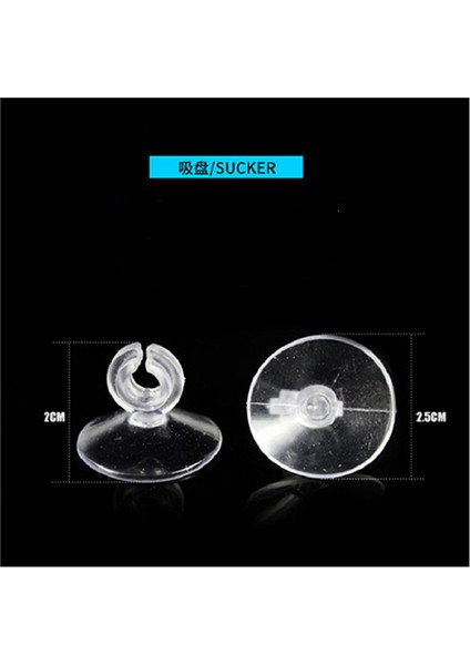 5 Adet Stil Plastik Akvaryum Balık Tankı Açılış Emme Kupaları Emme Klipsleri Hava Pompası Hortumu Sabitleme Emme Balık Tankı Aksesuarları (Yurt Dışından)