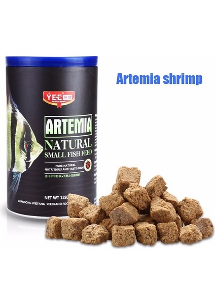 Artemia Stili 500ML Yee Dondurularak Kurutulmuş Artemia Salina Kırmızı Kan Solucanı Balık Yemi Tüm Türler Için Tropikal Akvaryum Küçük Yem (Yurt Dışından)