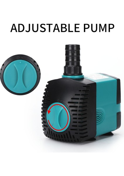 Yeşil Stil 25W Akvaryum Su Pompası Ultra-Sessiz Daldırma Pompa Filtre Balık Göleti Çeşme Balık Tankı Su Değiştirme Pompası (Yurt Dışından) fiyatları