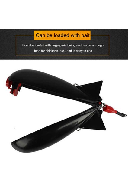 Kırmızı Stil Büyük 19CM Balıkçılık Spomb Roket Şekilli Spod Balık Tutucu Yemleyici Karides Yuvası Yem Aracı Balıkçılık Aksesuarı MOUN777 (Yurt Dışından) modelleri