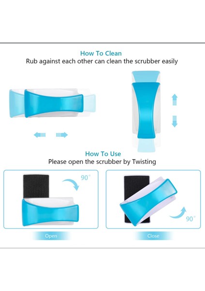 Temel S Stili Manyetik Akvaryum Balık Tankı Cam Yosun Temizleyici Pencere Temizleyici Sünger Temiz Fırça Yüzen Çiziksiz Kaymaz Manyetik (Yurt Dışından) fırsatları
