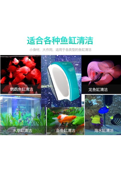 Fırça 2 Tarzı Xl Beden Cam Fırça Manyetik Akvaryum Balık Tankı Fırçaları Yüzen Temiz Cam Askıya Alınabilir Kazıyıcı Manyetik Fırça Plastik Sünger Araçları (Yurt Dışından)