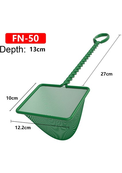 12X10CM Tarzı Akvaryum Ağı Balık Tankı Ağı Akvaryum Için Yuvarlak Kare Balık Temizleyici Iniş Ağı Akvaryum Aksesuarları Fileli (Yurt Dışından)