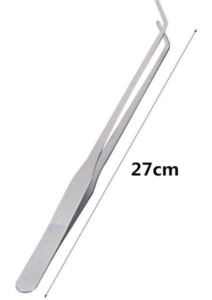 Kavisli Cımbız Stili 1 Adet Akvaryum Paslanmaz Çelik Veya Cımbız Yosun Temizleme Kum Kazıma Bakım Aracı Su Bitkisi Tankı Akvaryum Aksesuarları (Yurt Dışından)