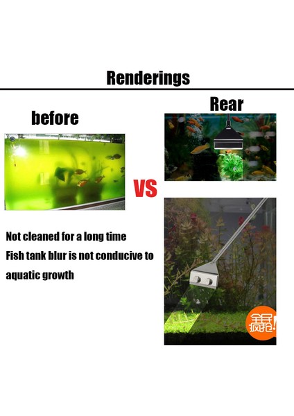 A-40CM Tarzı Zrdr Paslanmaz Çelik Akvaryum Balık Tankı Yosun Kazıyıcı Bıçak Su Bitkisi Ot Temizleme Çoklu Araç Temizleyici Kiti Seti (Yurt Dışından) indirimleri