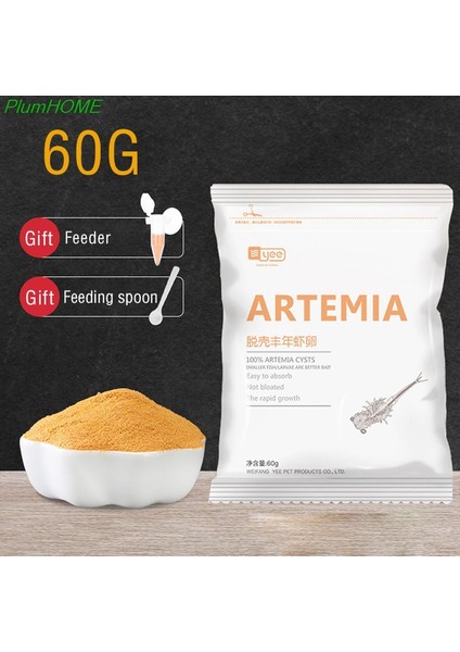 Yeni 60G Akvaryum Tropik Balık Yemi Artemia Kabuklu Yumurtalar Tuzlu Karides Kabuklu Yumurta Yem Bebe Balıklar Için Yeni Damlalık (Yurt Dışından)