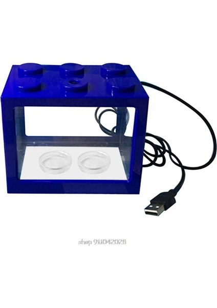 Kırmızı Stil USB Mini Akvaryum Balık Tankı LED Lamba Işıklı Ev Ofis Masa Üstü Dekorasyon Çay Masası Süsleme D Dropship (Yurt Dışından)