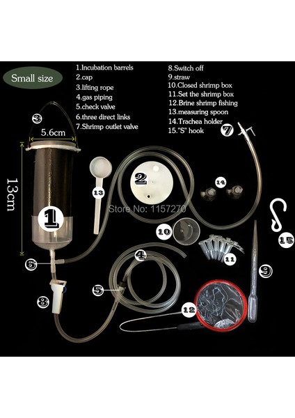 S Beden Stili Peri Karides Yumurta Artemia Canlı Kolay Çıkma Aracı Bebek Tuzlu Su Karidesi Küçük Bebek Balık Yemi Taze Akvaryum (Yurt Dışından) modelleri