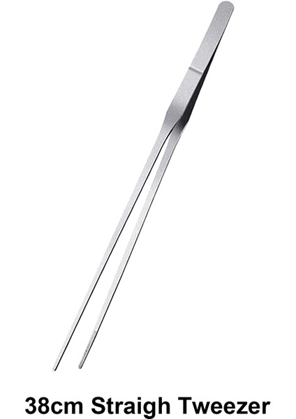 38CM Düz Cımbız Stili Akvaryum Aquascape Bitki Aracı Paslanmaz Çelik Penset Spatula Yosun Temizleyici Depolama Rafı Balık Tankı Temizlik Aksesuarı (Yurt Dışından)