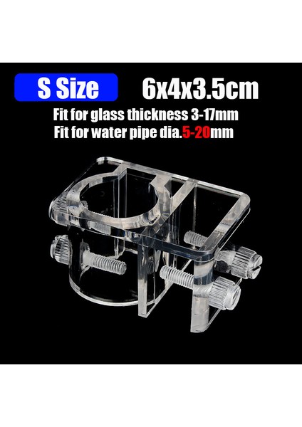 S Tarzı 2 Adet Akrilik Su Boru Sabit Klips Akvaryum Akrilik Filtre Hortum Tutucu Su Boru Kelepçeleri Filtre Hortum Sabitleme Klips Aksesuarları (Yurt Dışından)