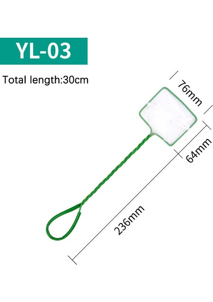 3 Inç Tarzı Taşınabilir Balık Tankı Balık Ağı Cebi Kare Balık Ağı Akvaryum Balıkçılık Ağı Süs Balığı Büyük Küçük Ağ Balık Tutma Aracı (Yurt Dışından)