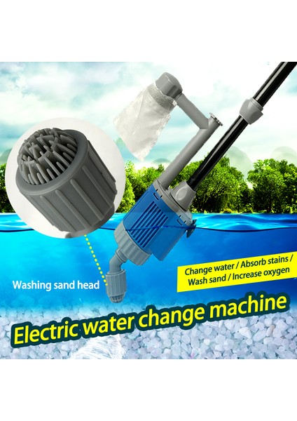 Ab Fiş Adaptörü Stili 28W-220V Elektrikli Akvaryum Balık Tankı Su Değiştirme Pompası Akvaryum Temizleme Aracı Su Değiştirici Çakıl Temizleyici Sifon Filtre Pompası (Yurt Dışından) indirimleri