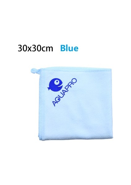 2 Adet 30 x 30CM Mavi Stil 2 Adet Aquapro Balık Tankı Temizlik Bezi Havlu Süper Elyaf Temizlik Aracı Havlu Güçlü Emici Sünger Cam Bezi Akvaryum (Yurt Dışından)
