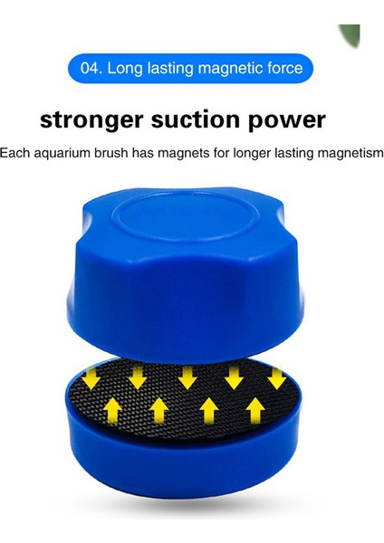 Mavi Stil Mini Akvaryum Balık Tankı Manyetik Fırça Akvaryum Balık Tankı Fırçası Temizlik Cam Pencere Manyetik Temizleyici Cam Temizleme Manyetiği (Yurt Dışından) fırsatları