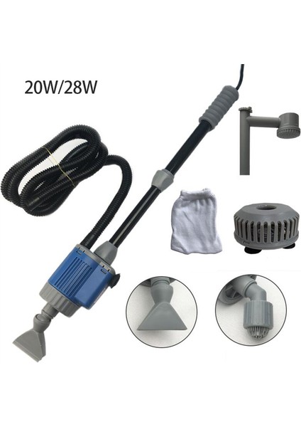 Abd Fiş Stili 20W-220V Elektrikli Akvaryum Balık Tankı Su Değiştirme Pompası Akvaryum Temizleme Aracı Su Değiştirici Çakıl Temizleyici Sifon Filtre Pompası (Yurt Dışından) fiyatları