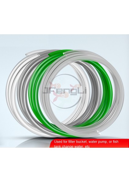 Pvc 12 16MM Tarzı 5m Akvaryum Su Değiştirme Borusu Filtre Kova Giriş ve Çıkış Su Hortumu Şeffaf Yeşil Silikon Su Borusu Balık Tankı (Yurt Dışından)