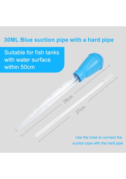 Sert Bir Boru Stili ile Balık Tankı Damlatıcı Plastik Silikon Pipet Cihazı Damlatıcı Akvaryum Temizleyici Pompası Su Değişimi Için Akvaryum Aksesuarları (Yurt Dışından)
