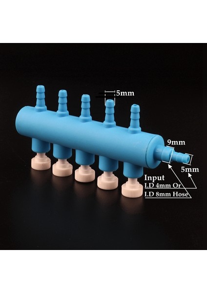1'de 7 Out Stili 2~8 Başlıklı 4~8mm Akvaryum Hava Pompası Hortum Bölücüleri Oksijen Boru Hortum Dağıtıcılar Elastik Havalandırma Tüpü Hava Akış Kontrol Valfi (Yurt Dışından) indirimleri