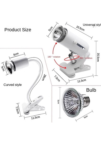 Gümüş Tarzı Evcil Hayvan Isıtma Işığı Kaplumbağa Bronzlaştırıcı Lamba Tam Spektrum Güneş Lambası Kertenkele Kaplumbağa Isıtma Tırmanma Evcil Hayvan Ampulü Akvaryum Işığı (Yurt Dışından) indirimleri