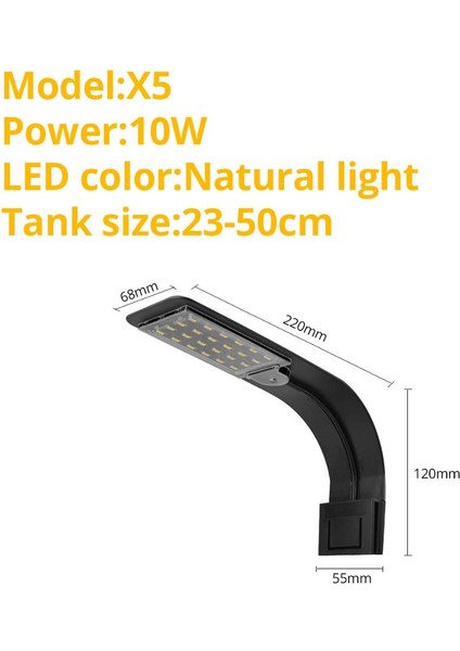 Sarı Stil LED Balık Tankı Sulu Manzara Işıkları Klipsli Akvaryum Lambası Su Bitkisi Su Yosunu LED Büyüme Işığı Su Geçirmez (Yurt Dışından)