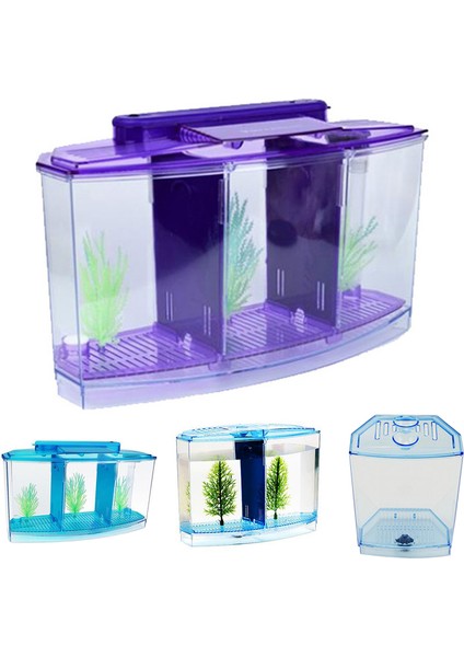 B Tarzı LED Işıklı Taklit Bitki Balık Tankı Akrilik Toksik Olmayan Çok Fonksiyonlu Bölünmüş Balık Tankı Yetiştirme Kutusu (Yurt Dışından) modelleri