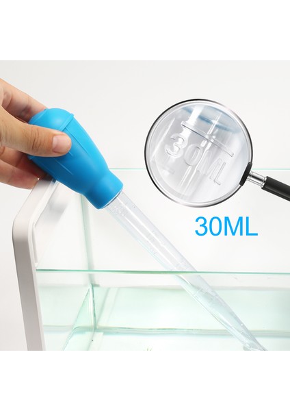 30ML Mavi Stil Balık Tankı Damlatıcı Plastik Silikon Pipet Cihazı Damlatıcı Akvaryum Temizleyici Pompası Su Değişimi Için Akvaryum Aksesuarları (Yurt Dışından) indirimleri