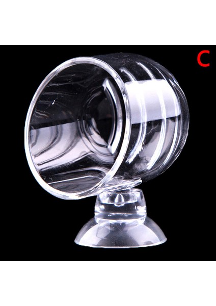 C Stili Akvaryum Balık Tankı Su Ürünleri Cam Saksı Bitki Dikme Bardak Tutucu Karides 1 Adet (Yurt Dışından)